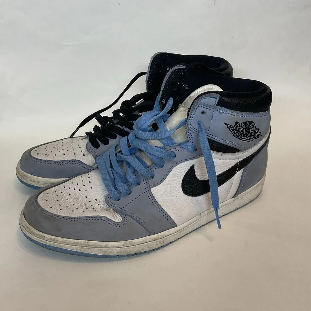 Nike Air Jordan 1 Retro OG High University Blue Sneakers Shoes‎ size 10,5